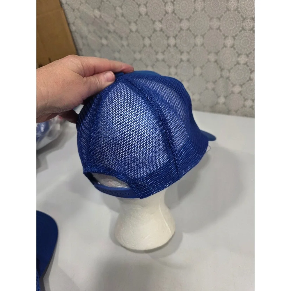 Two Vintage Air Force Trucker Hats Royal Blue‎ Mesh One Size - Picture 10 of 14
